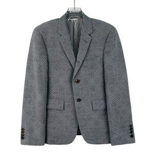 Thom Browne Gray jacquard wool blazer